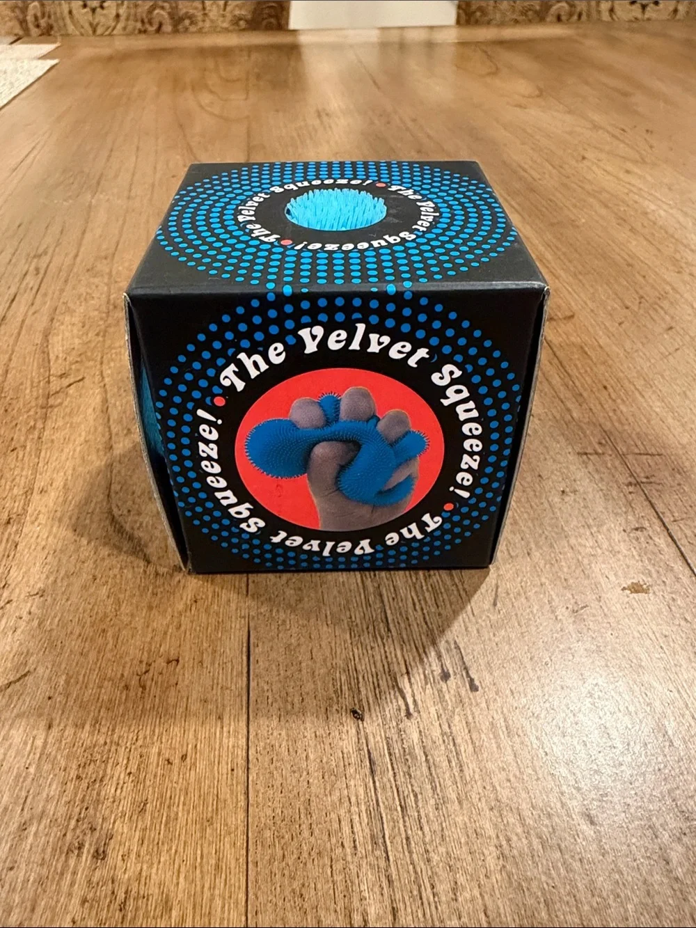 Fuzz Ball Blue Stress Toy - NeeDoh Velvet Squeezer